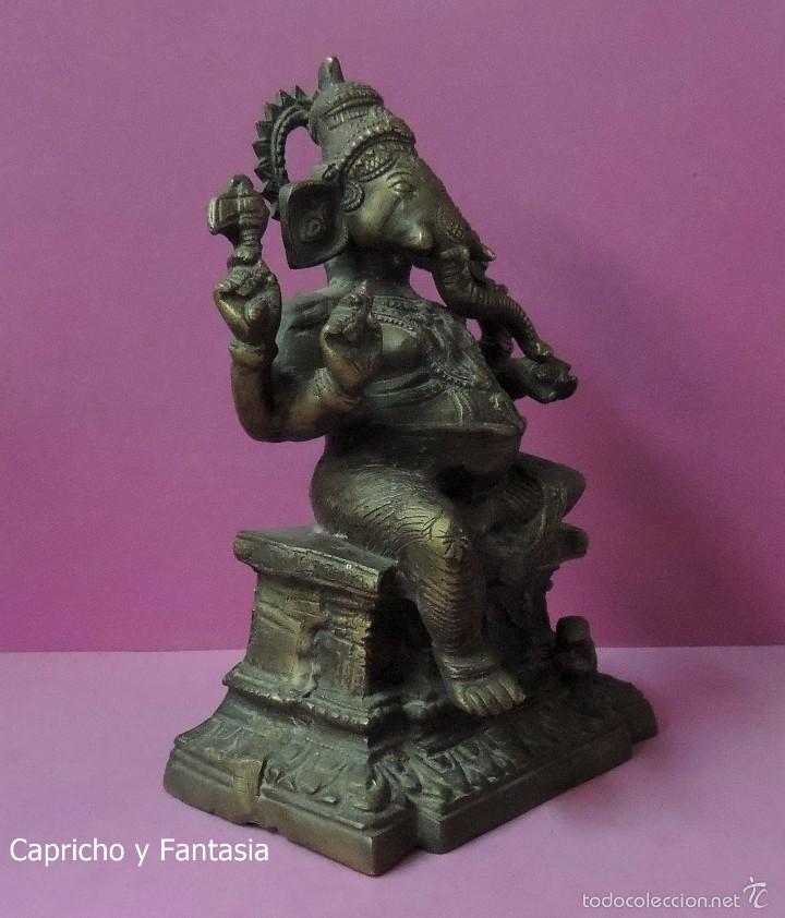 Arte: Ganesha en bronce n&ordm; 1765 - Foto 7