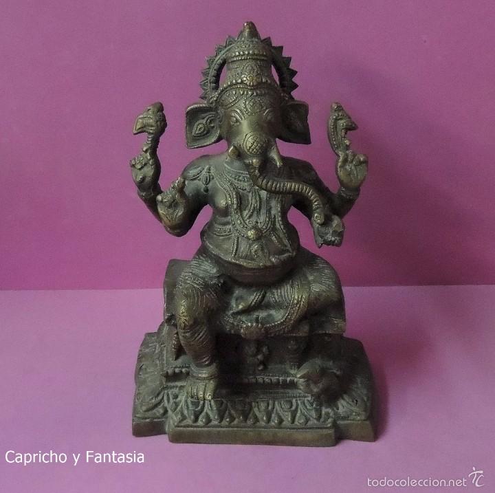 Arte: Ganesha en bronce n&ordm; 1765 - Foto 8
