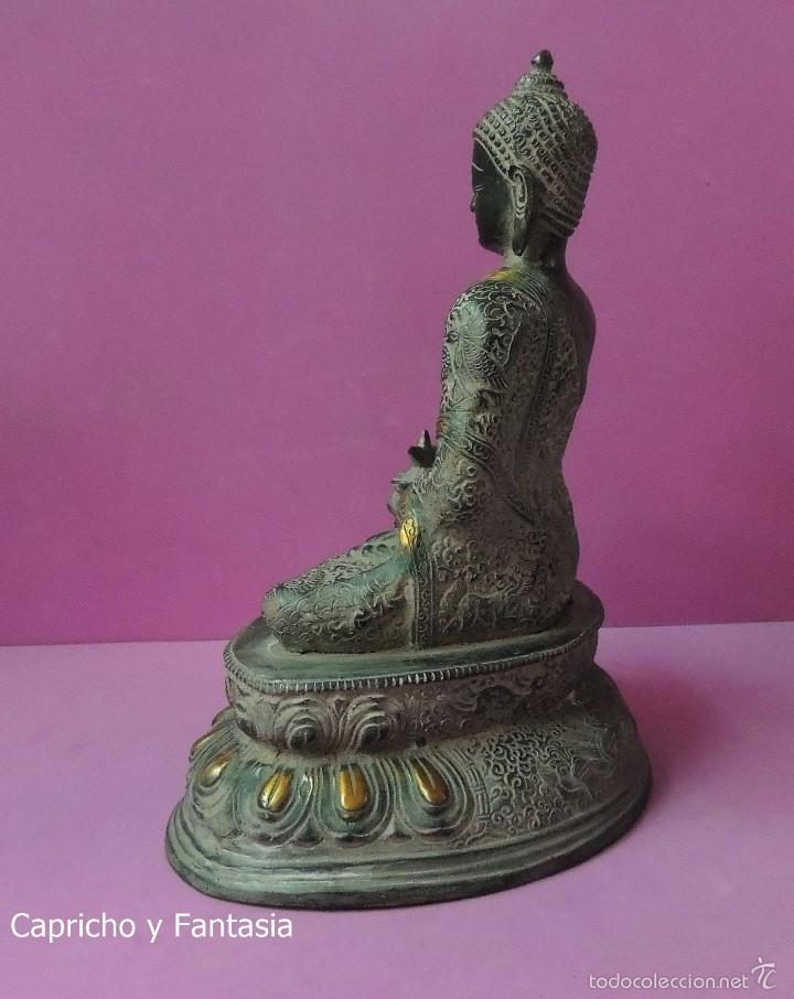 Arte: Buda de bronce n&ordm; 1776 - Foto 3