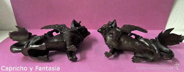 Arte: Pareja de grifos n&ordm; 1831 - Foto 11