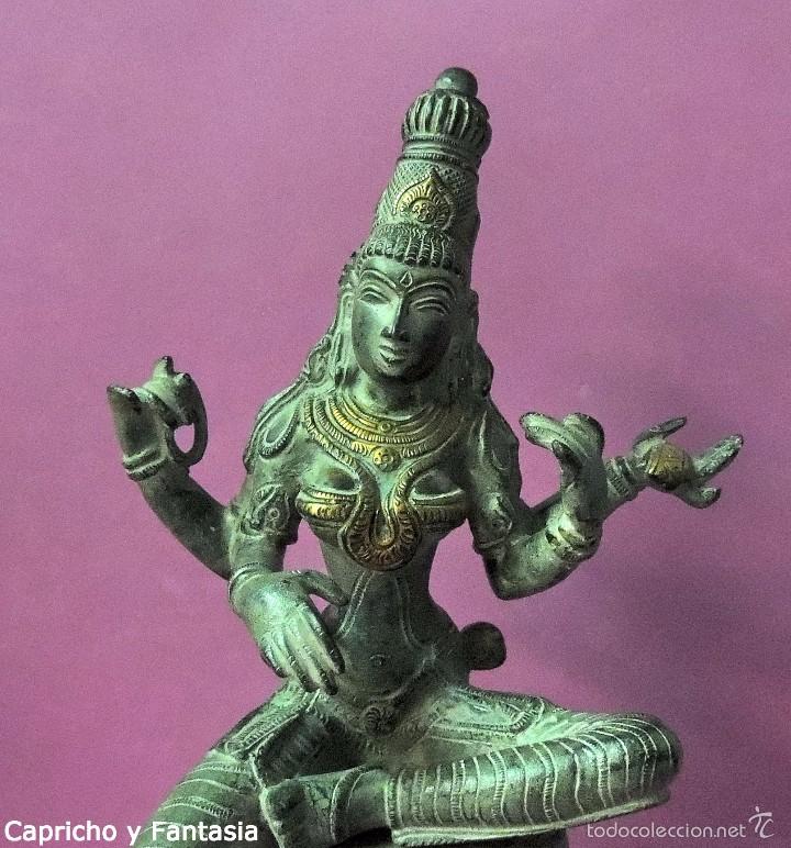 Arte: Diosa Sarasvati en bronce n&ordm; 1833 - Foto 12