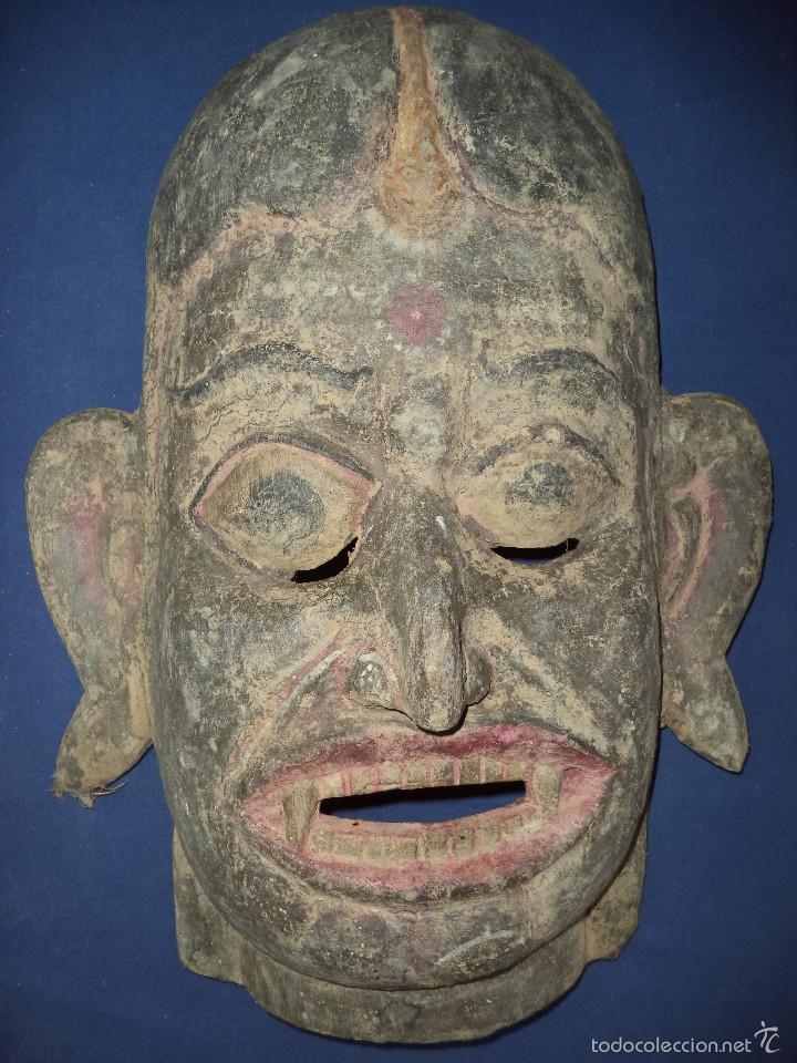 Arte: Mascara  de Divindade India / Tibet? Sec XIX - Foto 1