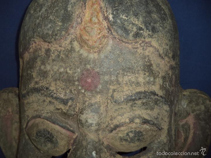 Arte: Mascara  de Divindade India / Tibet? Sec XIX - Foto 2