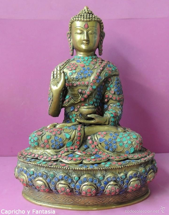 Arte: Antiguo Buda enjoyado n&ordm; 1881 - Foto 2