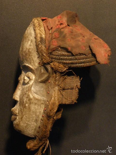 Arte: Antigua m&aacute;scara Bakongo, Congo. - Foto 4