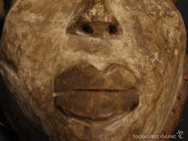Arte: Antigua m&aacute;scara Bakongo, Congo. - Foto 7