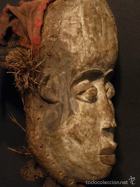 Arte: Antigua m&aacute;scara Bakongo, Congo. - Foto 8