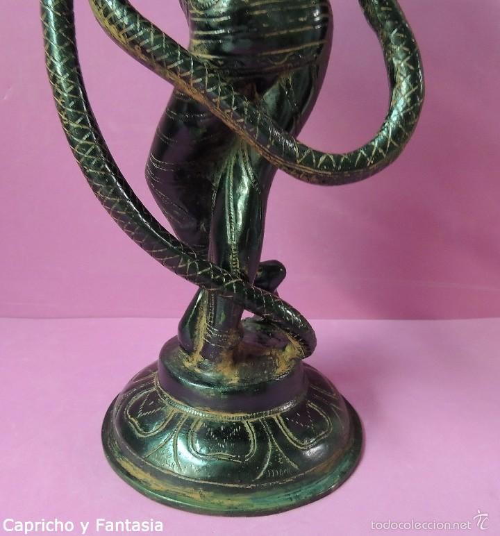Arte: Dios Krishna en bronce n&ordm; 1897 - Foto 16