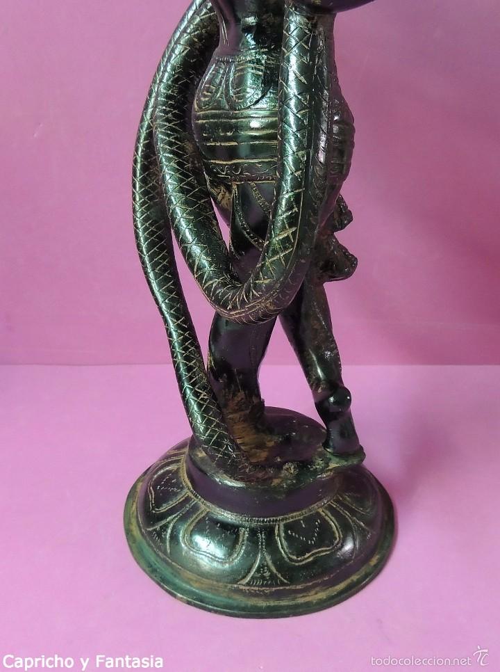 Arte: Dios Krishna en bronce n&ordm; 1897 - Foto 18