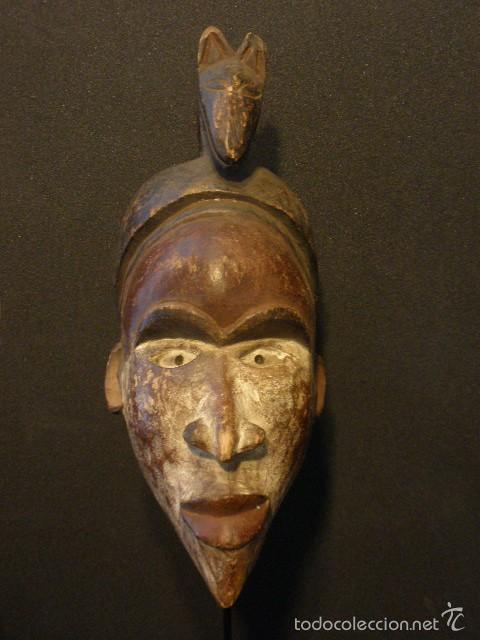 Arte: Antigua m&aacute;scara Bakongo, Congo. - Foto 1