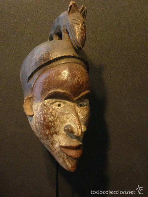 Arte: Antigua m&aacute;scara Bakongo, Congo. - Foto 5