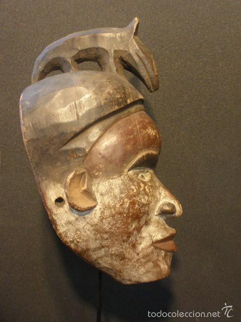Arte: Antigua m&aacute;scara Bakongo, Congo. - Foto 6