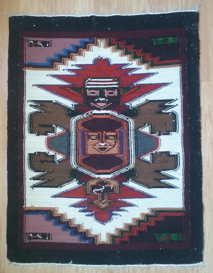 Arte: TAPIZ DE ECUADOR, TEXTIL, 65 X 85 cm - Foto 5