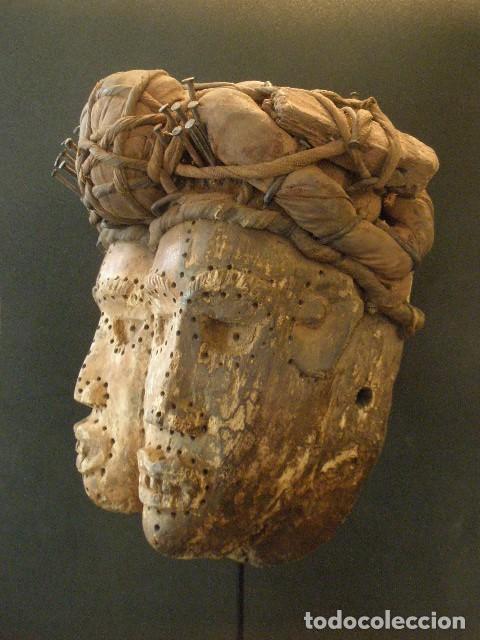 Arte: Antigua m&aacute;scara Bakongo, Congo. - Foto 5