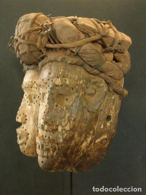 Arte: Antigua m&aacute;scara Bakongo, Congo. - Foto 6