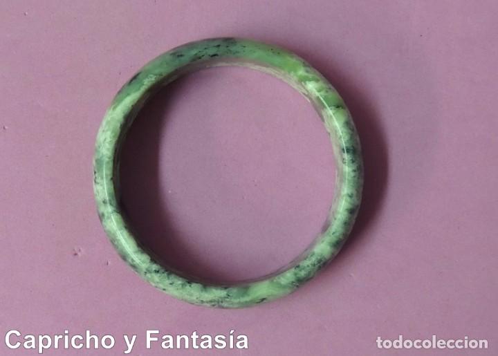 Arte: Pulsera de jade verde N&ordm; 1963 - Foto 2