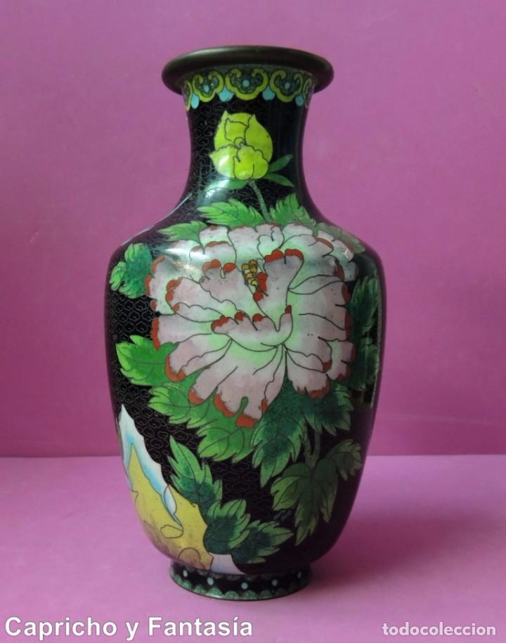 Arte: Jarr&oacute;n chino de cloisonne n&ordm; 143 - Foto 1