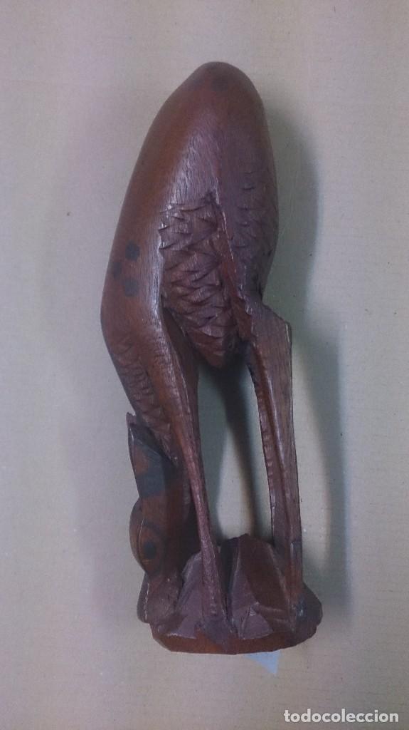 Arte: Pareja de figuras de cervatillos en madera - Foto 4