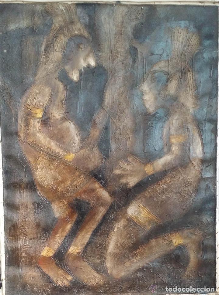 Arte: Pintura er&oacute;tica al oleo, Yogyakarta, Java - Foto 1