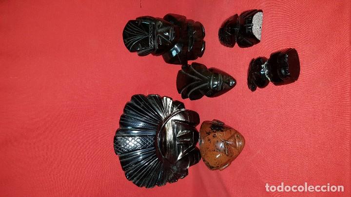 Arte: G Indios mexicanos. Seis piezas en cristal. - Foto 1