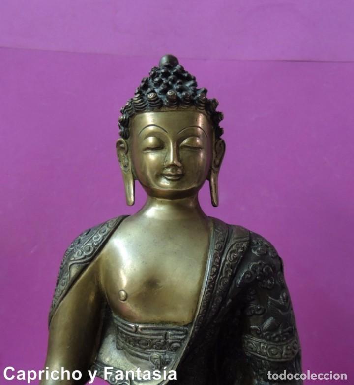 Arte: Figura de Buda en bronce n&ordm; 597 - Foto 8
