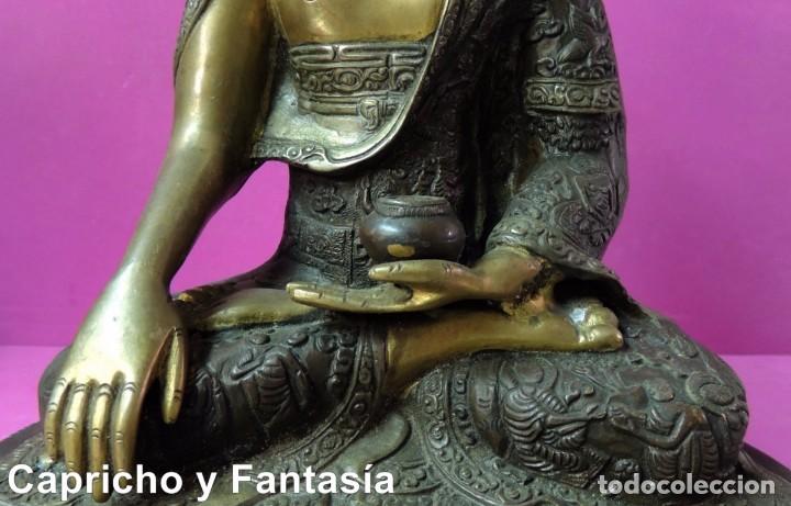 Arte: Figura de Buda en bronce n&ordm; 597 - Foto 9