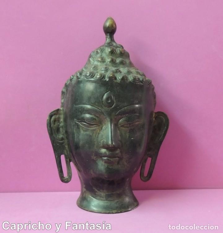Arte: Buda. Cabeza de bronce n&ordm; 1499 - Foto 1