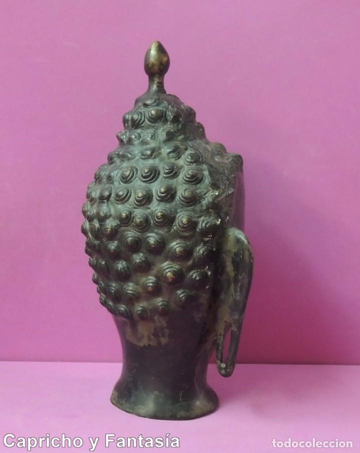 Arte: Buda. Cabeza de bronce n&ordm; 1499 - Foto 3