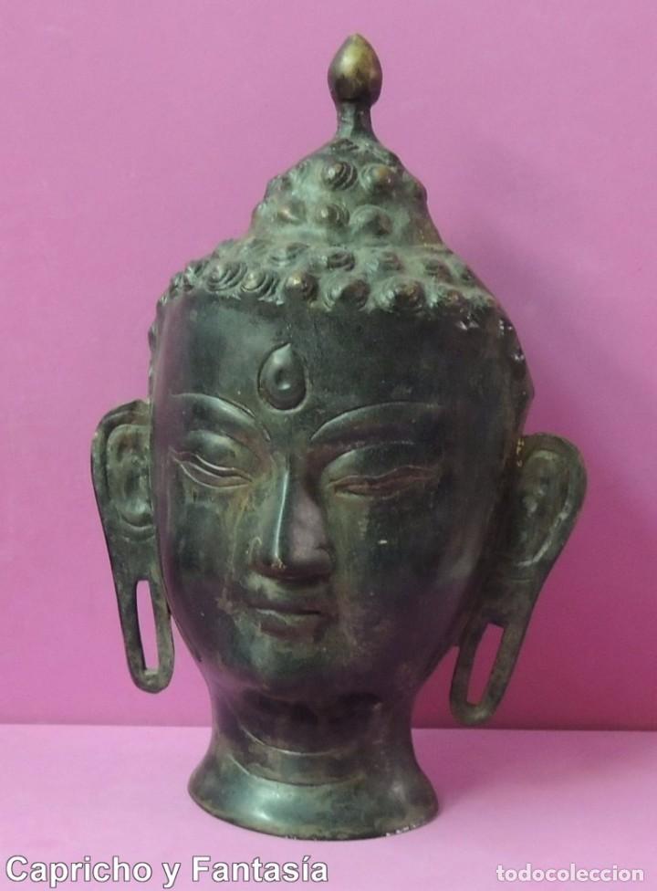 Arte: Buda. Cabeza de bronce n&ordm; 1499 - Foto 7