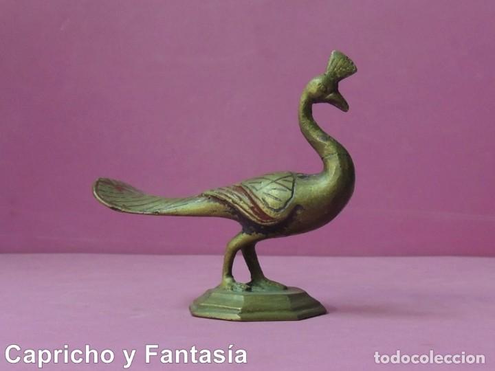 Arte: Pavo real indio de bronce N&ordm; 63 - Foto 1