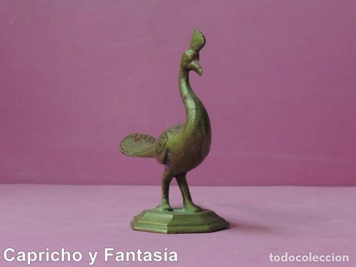 Arte: Pavo real indio de bronce N&ordm; 63 - Foto 2