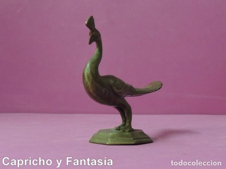 Arte: Pavo real indio de bronce N&ordm; 63 - Foto 3
