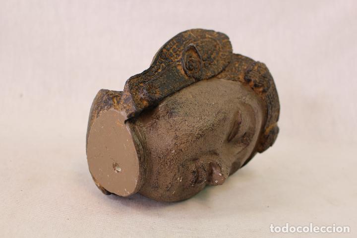 Arte: cabeza de buda en resina - Foto 2
