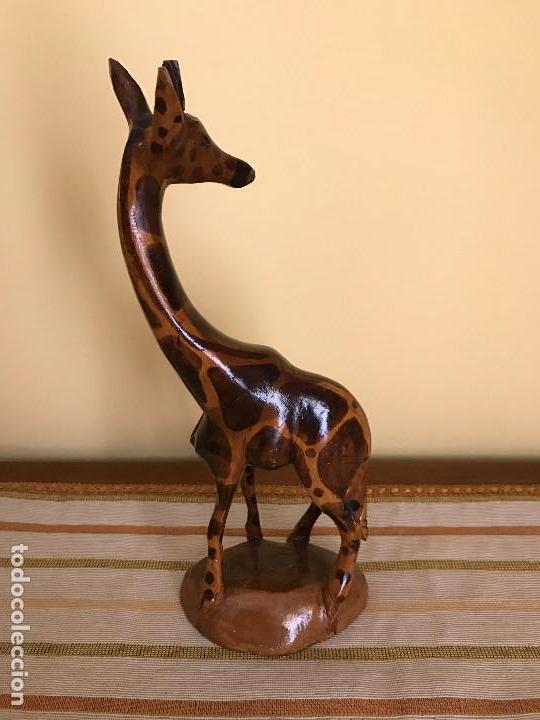 Arte: figura Jirafa de madera - Foto 2