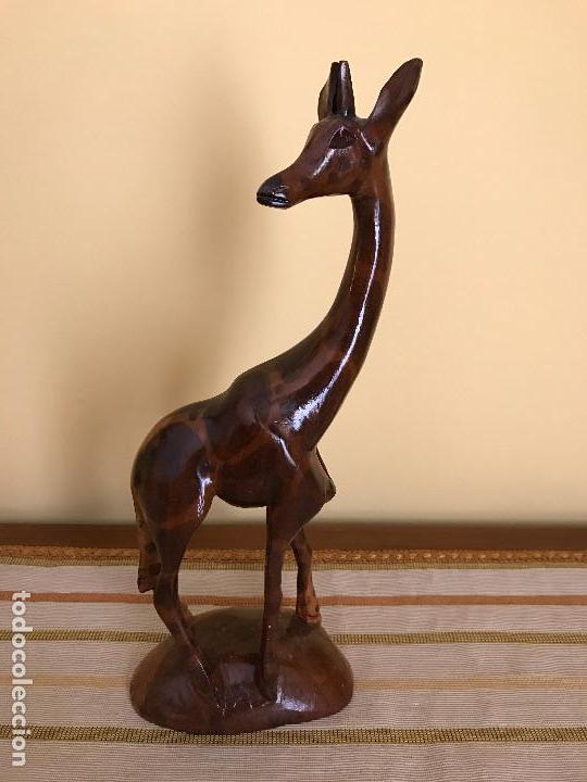 Arte: figura Jirafa de madera - Foto 1