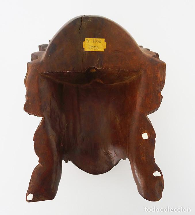 Arte: M&aacute;scara china, madera de caoba - Foto 2