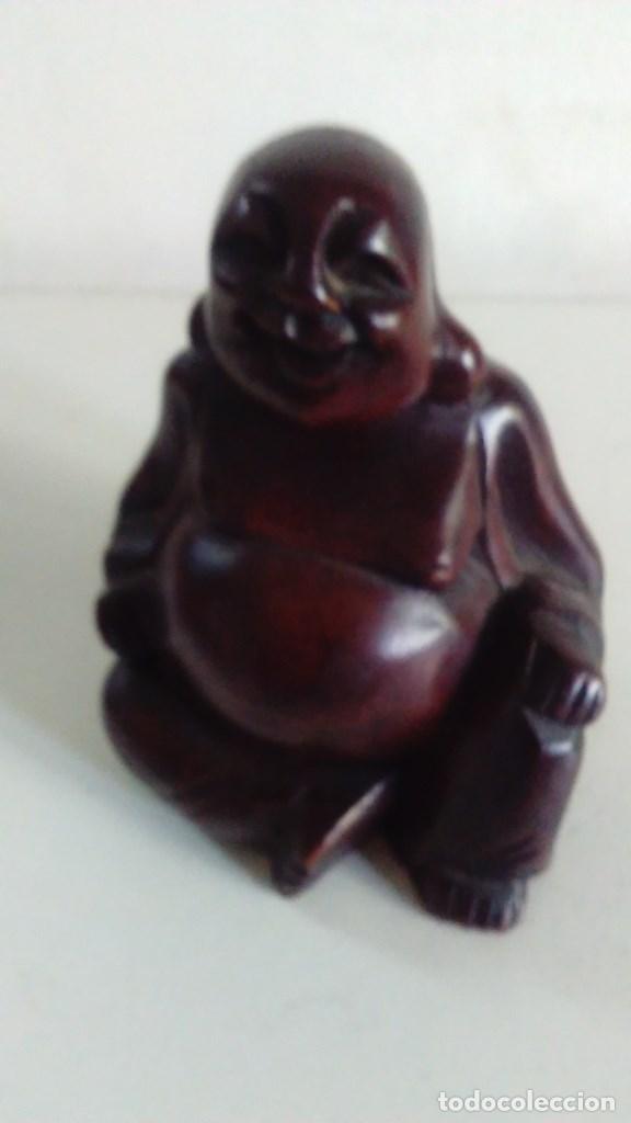 Arte: Figura de madera representando a Buda - Foto 2