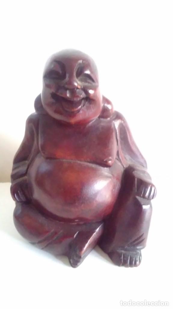 Arte: Figura de madera representando a Buda - Foto 8