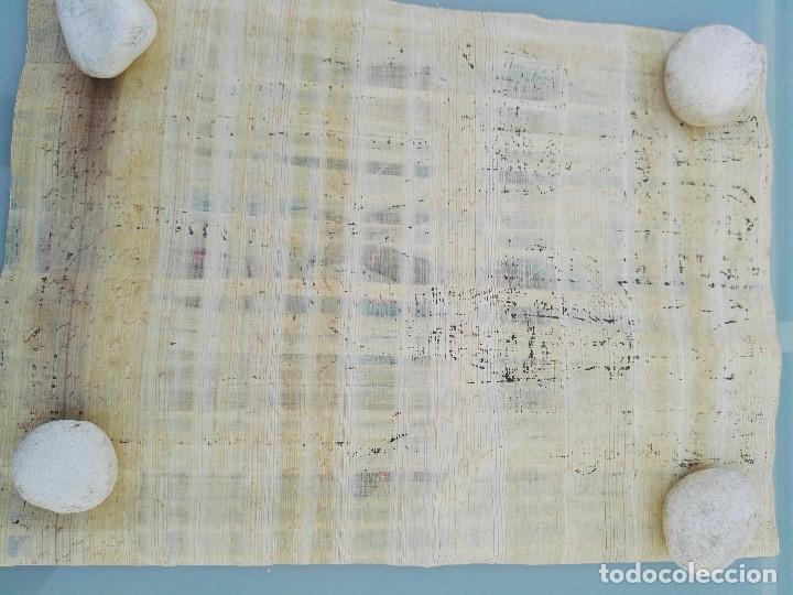 Arte: Papiro egipcio pintado a mano - Foto 3