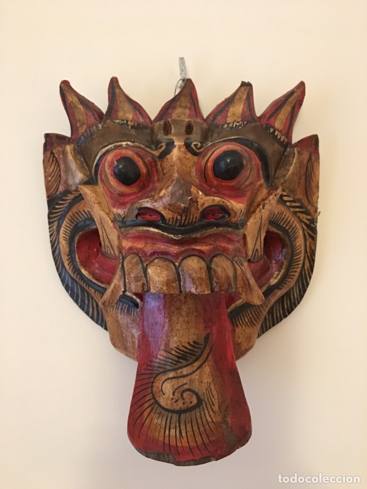 Arte: ANTIGUA M&Aacute;SCARA BALINESA - Foto 1