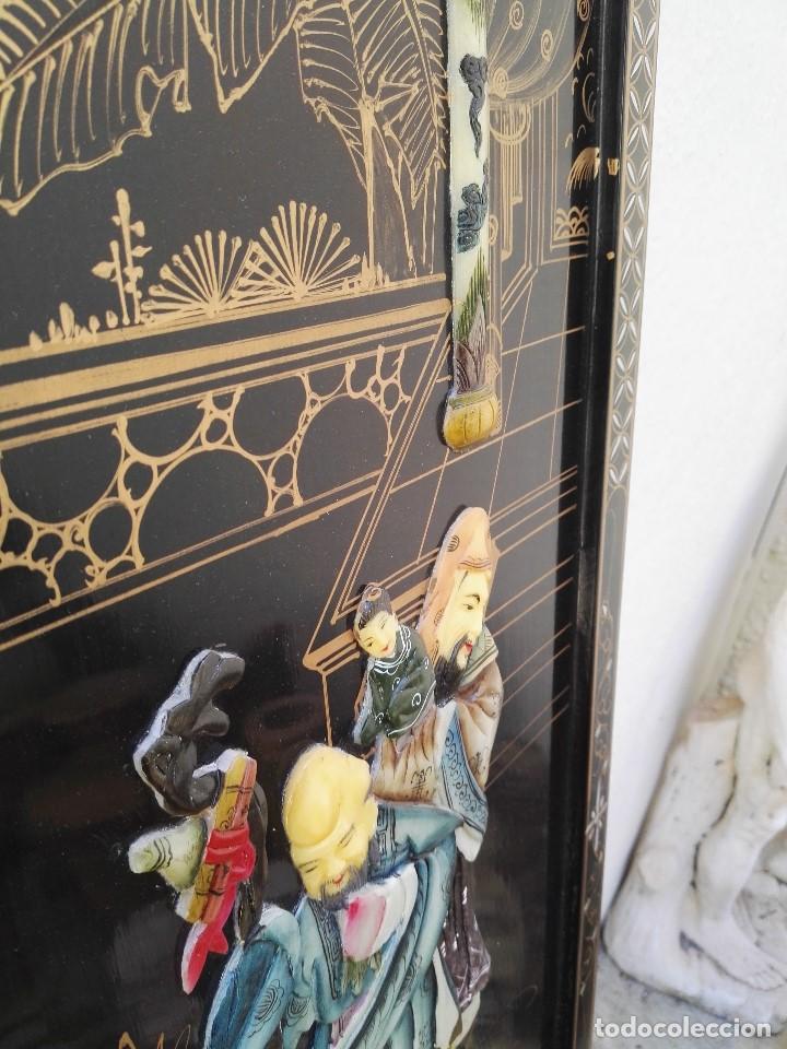 Arte: Cuadro con relieve de madera y otros materiales incrustados - Foto 4