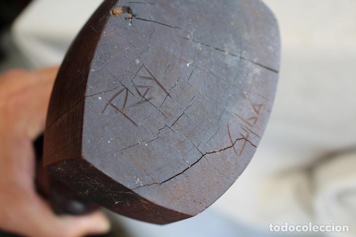 Arte: busto africana en madera tallada - Foto 4