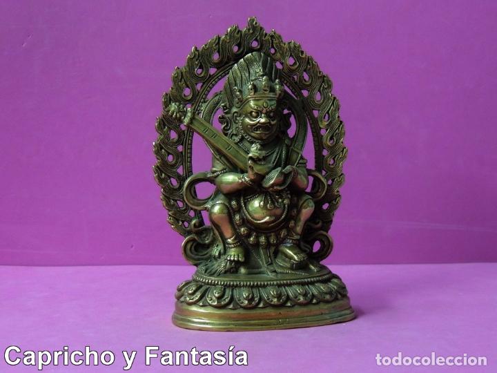 Arte: Dios Yama en bronce n&ordm; 1158 - Foto 8