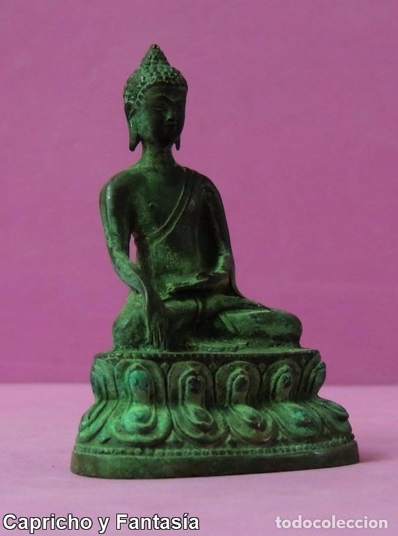 Arte: Buda camboyano de bronce n&ordm; 2096 - Foto 6