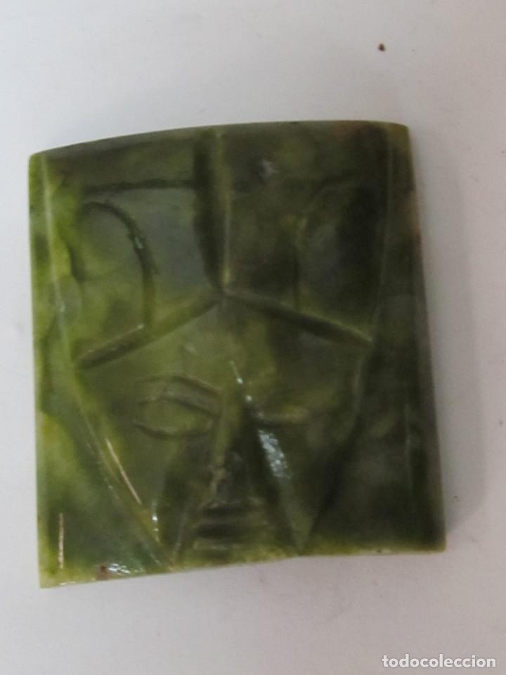 Arte: PIEDRA VERDE GRABADA DE M&Eacute;XICO - Foto 1