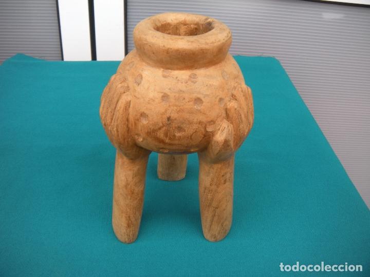Arte: TALLA DE MADERA CON 3 MANOS - Foto 1