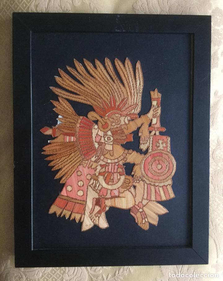 Arte: CUADRO HECHO CON DIFERENTES MADERAS - Foto 1