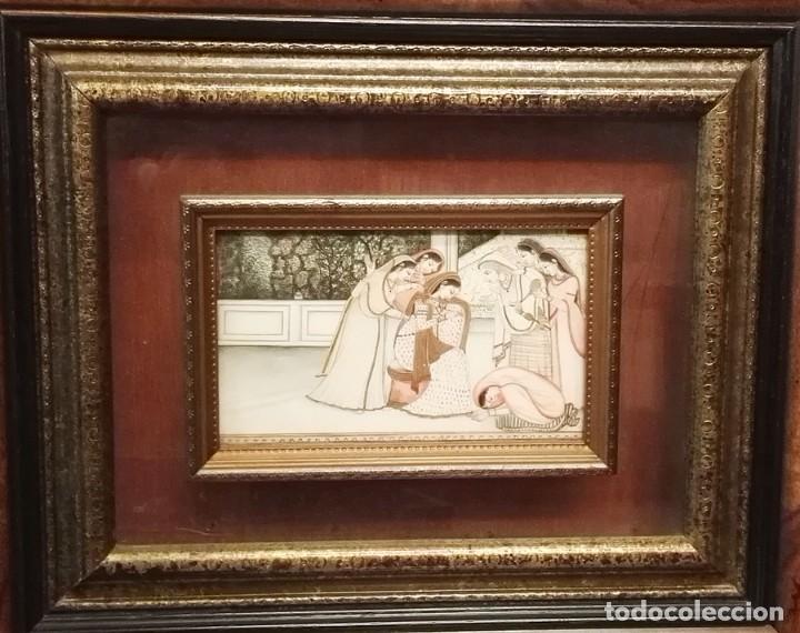 Arte: Cuadro tabla hueso pintada - Foto 2