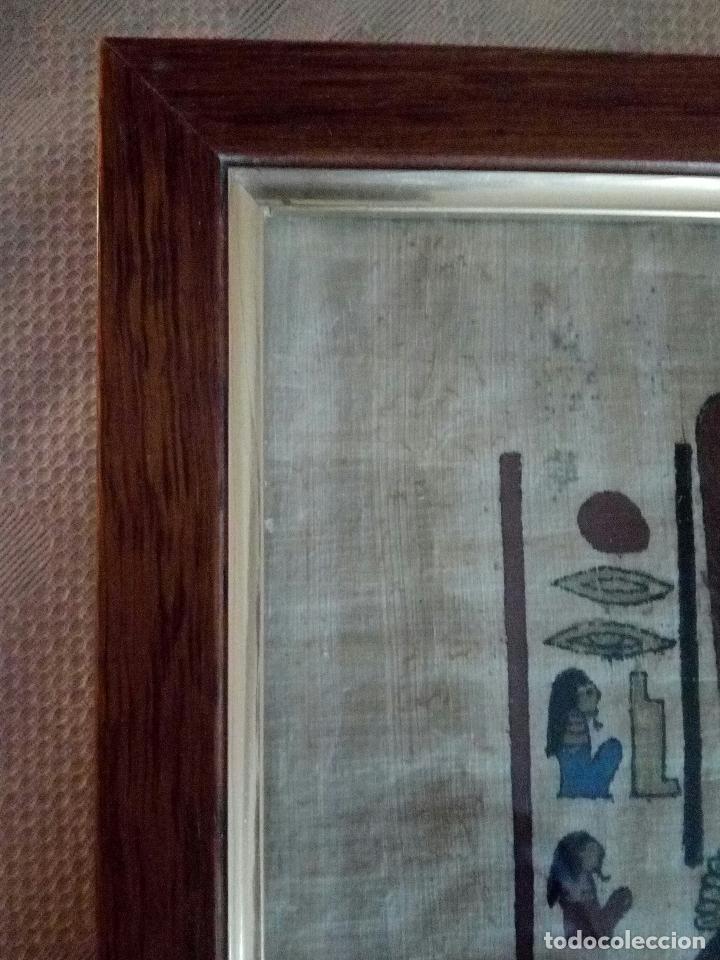 Arte: PAPIRO EGIPCIO ENMARCADO. - Foto 4