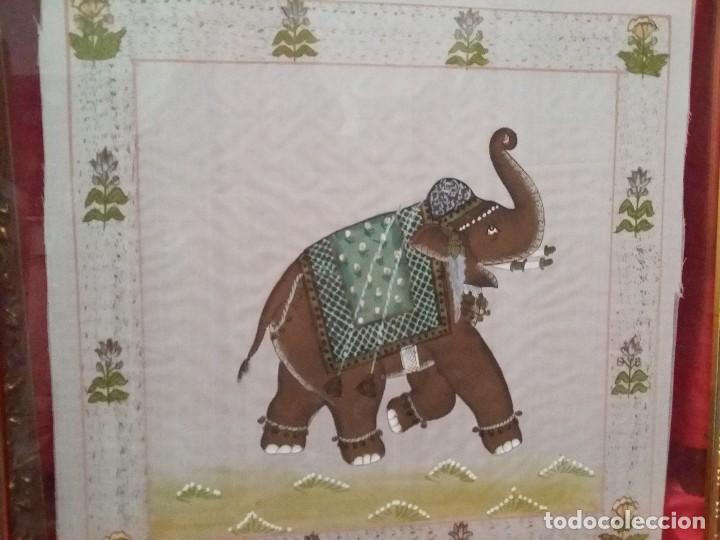 Arte: Cuadro de seda pintada a mano. - Foto 4